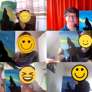 Studio Jocelyn - in de les 'wolf tekenen