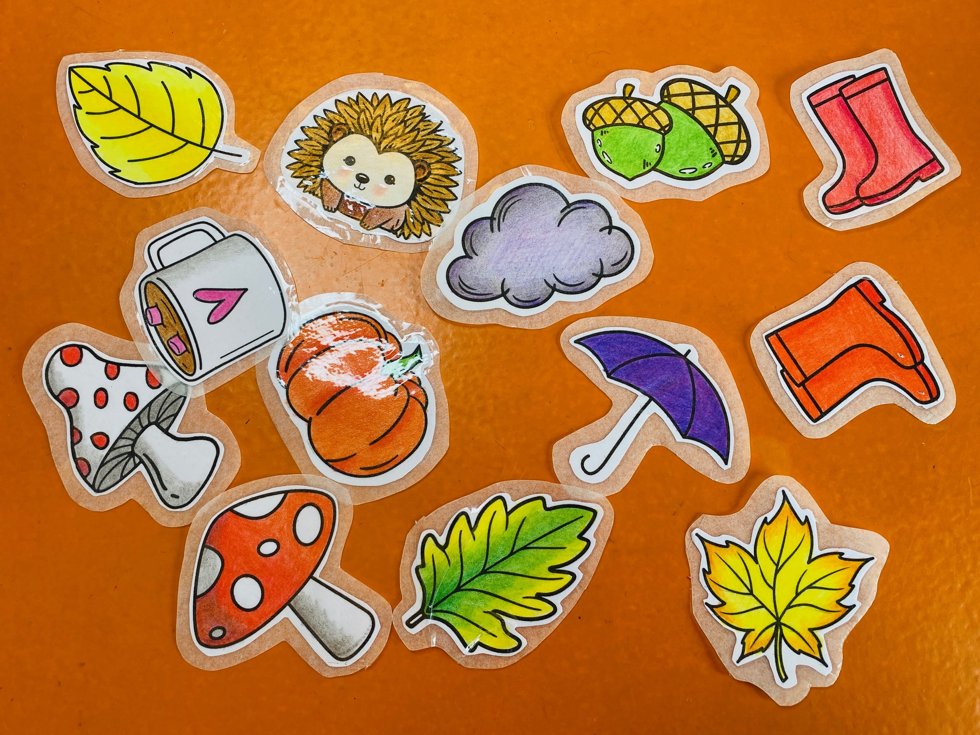 Studio Jocelyn - Herfst stickers maken
